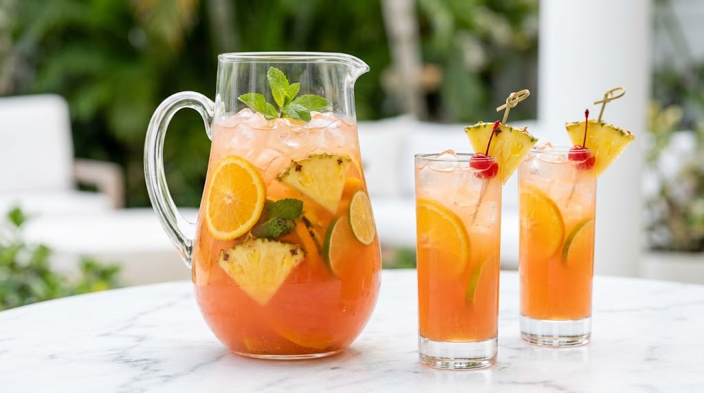 Tropical Caribbean Rum Punch Recipe – Easy Fruity Cocktail